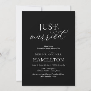 Invitation Marié, mariage de poste Brunch Elopement