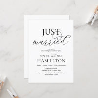 Marié, mariage de poste Brunch Elopement Invita
