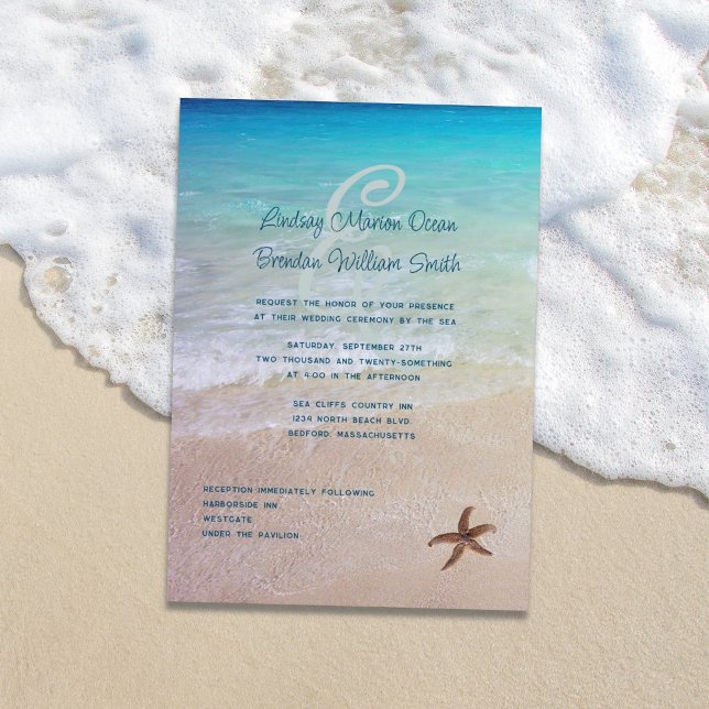 Invitation Marié par Sea Beach Destination Mariage (Créateur téléchargé)
