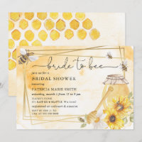 Mariée à devenir abeille miel Fleurs Mariage Showe