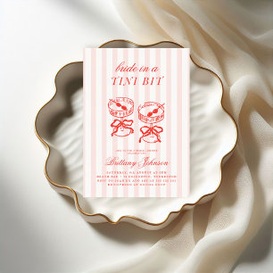 Invitation Mariée dans une douche de mariée au Martini rose
