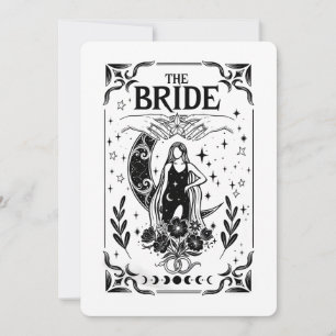 Invitation Mariée de Bachelorette Sorcière Coven Mariage Goth