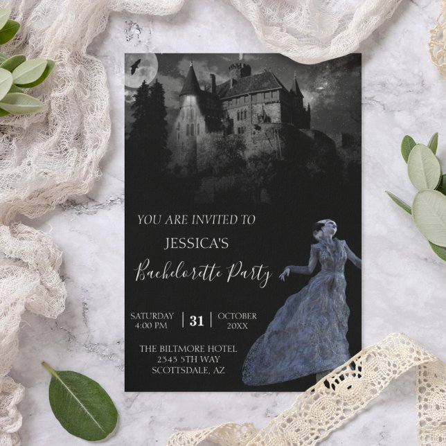 Invitation Mariée de Frankenstein Bachelorette Halloween (Créateur téléchargé)