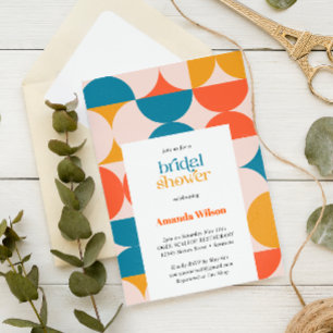 Invitation Mariée demi-cercle rétro de la St Jacques du milie