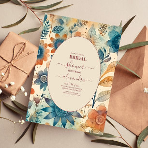 Invitation Mariée en terre cuite rétro Vintage des années soi