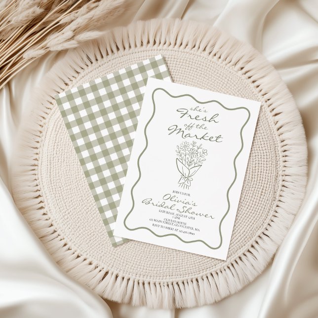 Invitation Mariée Fraîche du Marché (Créateur téléchargé)