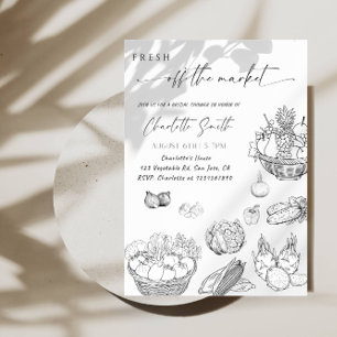 Invitation Mariée Fraîche du Marché - Marché de Producteurs
