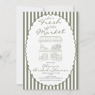 Invitation Mariée Fraîche sur le Marché