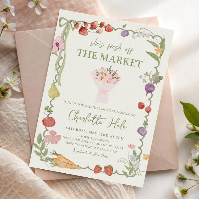 Invitation Mariée Fraîchement Sortie du Marché (Créateur téléchargé)