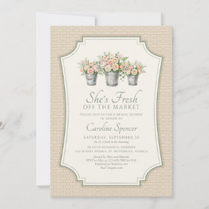 Invitation Mariée Fraîchement Sur Le Marché