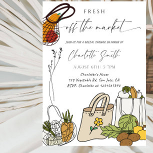 Invitation Mariée Fraîchement Sur le Marché - Marché de Produ
