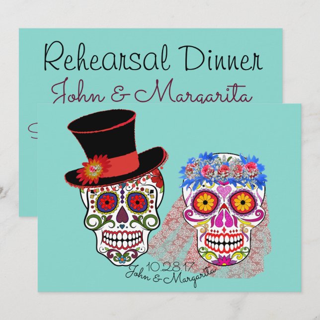 Invitation Mariée & Groom Jusqu'à la mort Fêtez-nous (Devant / Derrière)