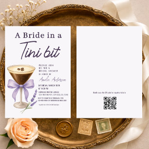 Invitation Mariee Martini dans une Tini Bit Code QR Enterreme
