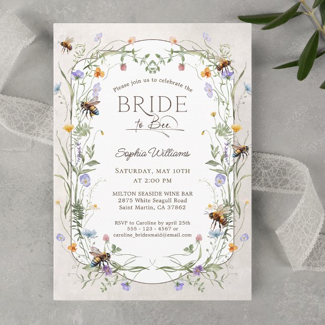 Invitation Mariée Rurale à Devenir Fleur de Sureau Shower de  (Créateur téléchargé)