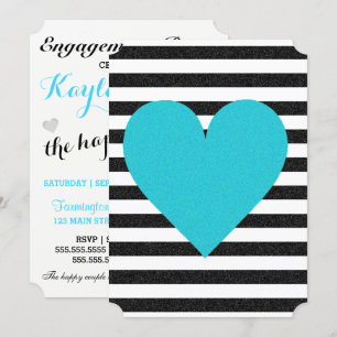 Invitation Mariée Summer Lovin Black White Soiree Pelouse Par