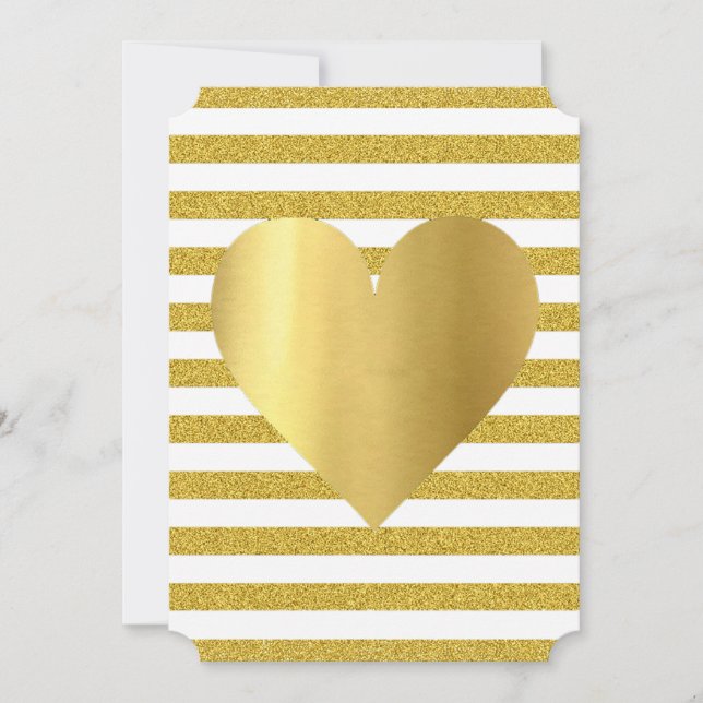 Invitation Mariée Summer Lovin White Gold Soiree pelouse Part (Devant)
