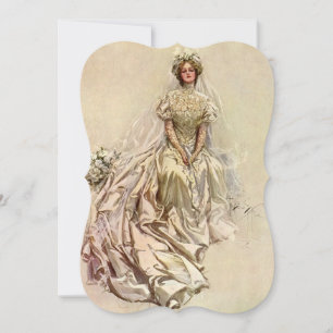 Invitation Mariée victorienne vintage, Fête des mariées Tea P