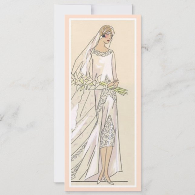 Invitation Mariée vintage (Devant)