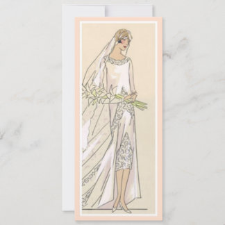 Invitation Mariée vintage