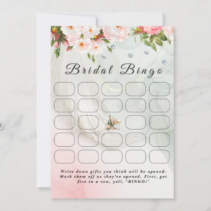 Invitation Mariée Voile avant de faire jeu de bingo nuptiale