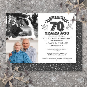 Invitation Mariés à peine 70 ans de mariage 2 Photo