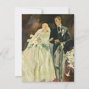 Invitation Mariés Décoration Art Déco de Mariage Vintage Mari