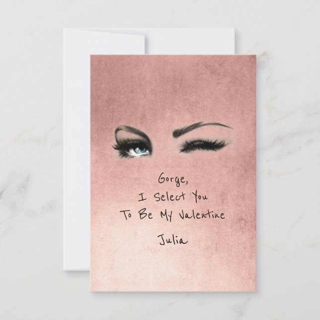 Invitation Marilyn Monroe Valentine Love Déclaration (Devant)