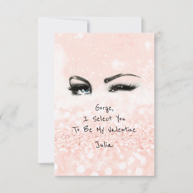 Invitation Marilyn Monroe Valentine Love Déclaration Rose (Devant)