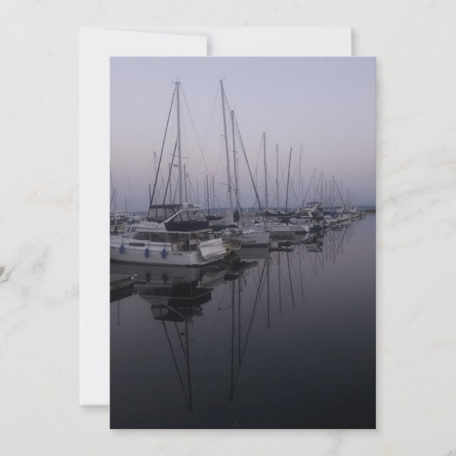 Invitation marina brumeuse (Devant)