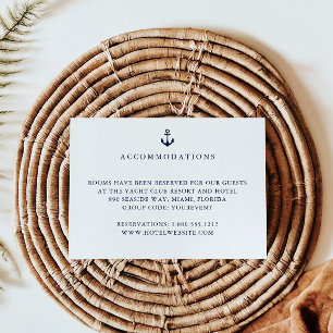 Invitation Marine Ancre Nautical Yacht Hôtel Hébergements