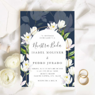 Invitation Marine Aquarelle Botanique Nuestra Boda Mariage