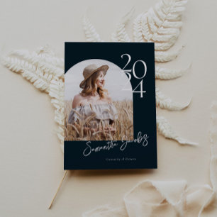 Invitation Marine Arch Moderne minimaliste Photo Graduation P