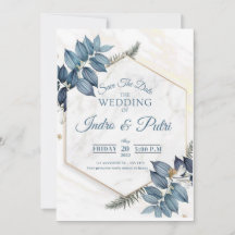 Marine et floral aquarelle bleu clair tout en un