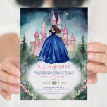 Invitation Marine Forêt Robe Mis Quince 15 Anniversaire<br><div class="desc">Forêt Marine Robe Mis Quince 15 Anniversaire Invitation Château rose Vert Forêt Marine Sky Quinceañera 15 Anos,  16e Anniversaire</div>