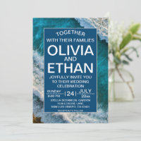 Marine moderne Blue Waves Summer Beach Mariage