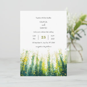 Invitation Marine océanique Vie Kelp Forest Art Beach Mariage