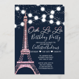 Invitation Marine Paris Tour Eiffel Lumières Parties scintill