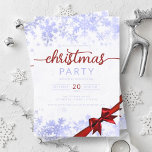 Invitation Marine Winter Wonder Company ruban de Noël<br><div class="desc">Elégante société formelle et entreprise fêté de Noël / Cocktail / Dîner Invitation modèle avec la Marine Snowflakes et ruban de Noël. Impressionnez vos amis et collègues avec ce design sophistiqué et élégant d'invitation.</div>
