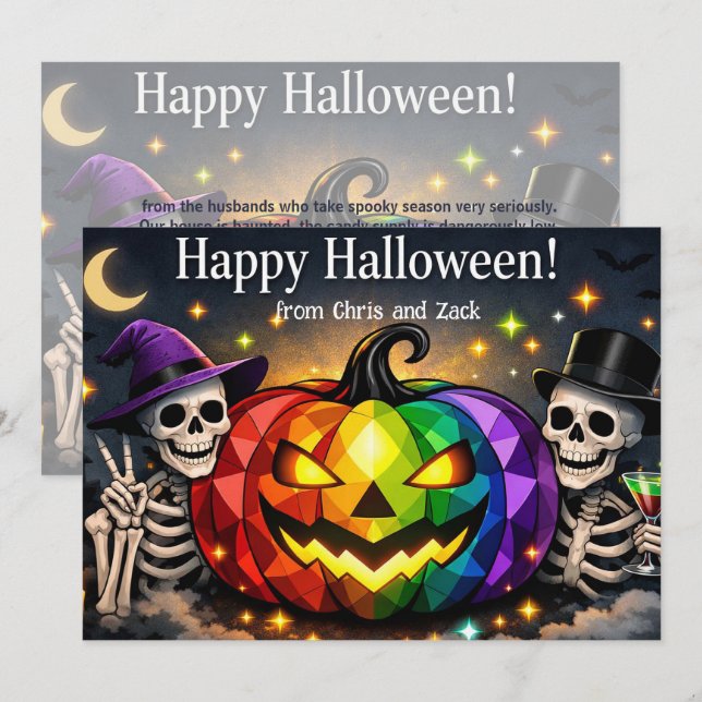 Invitation 🎃🌈Maris LGBT Épouvantables (Devant / Derrière)