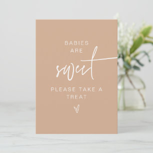 Invitation MARLO Bébé Bohémien Beige sont Sweet Faveur Signé 