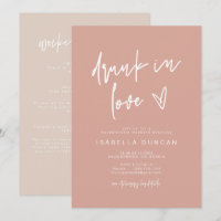 MARLO Boho Blush rose ivre dans l'amour Bacheloret