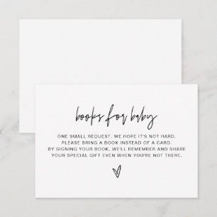 Invitation MARLO Bold Livres contemporains pour Baby Card