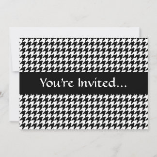 Invitation Marque noire/blanche de mode stylisée