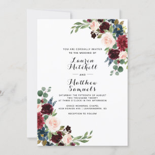 Invitation Marsala Burgundy