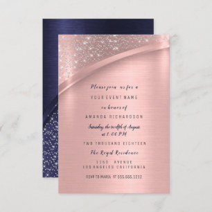 Invitation Marsala Rose Fête des mariées Anniversaire Sweet 1