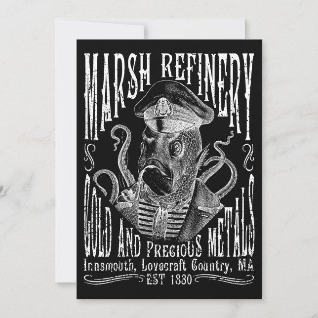 Invitation Marsh Refining Company Innsmouth Lovecraft (Devant)