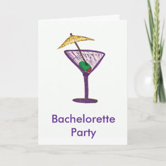 Invitation Martini Bachelorette