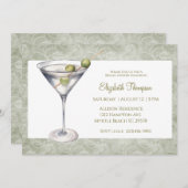 Invitation Martini Bridal Shower (Devant / Derrière)
