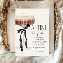 Martini Espresso Tini Un Peu Plus Âgé Fête D'anniv