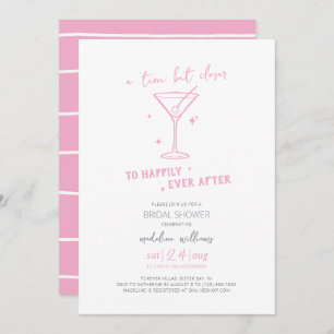 Invitation Martini Heureusement Jamais Après La Fête des mari